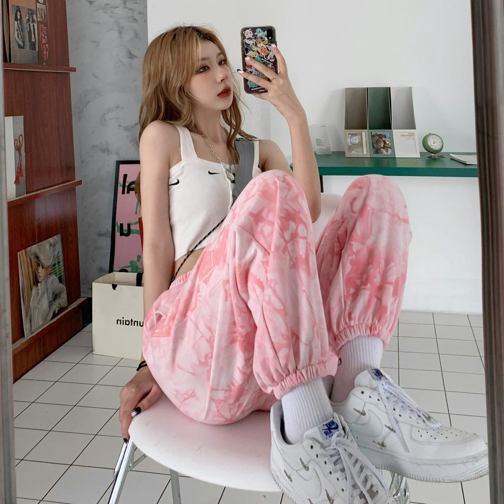 Quần Dài Nữ Ống Rộng Thời Trang Phong Cách Hàn Quốc