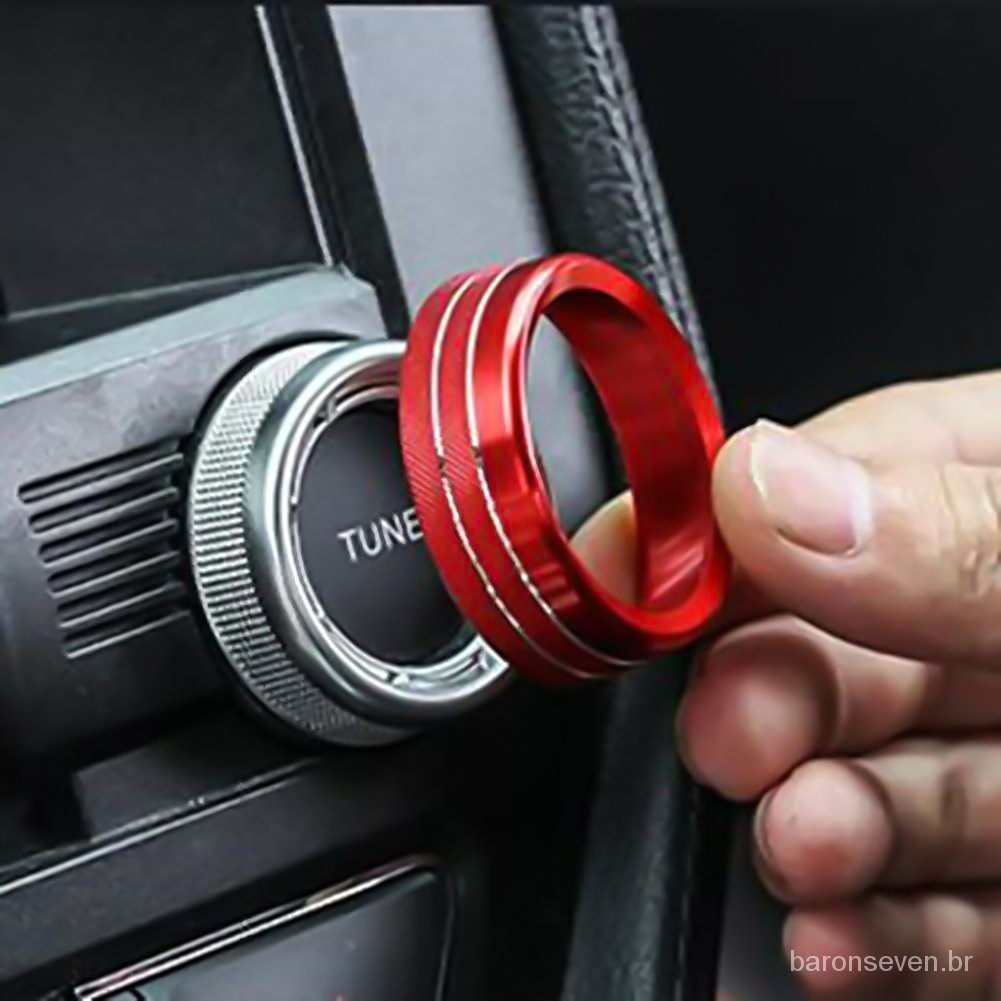 Set 2 Vòng Nhôm Viền Nút Điều Khiển Điều Hòa Không Khí Cho Honda Civic 10th Gen 2016 2017 2018