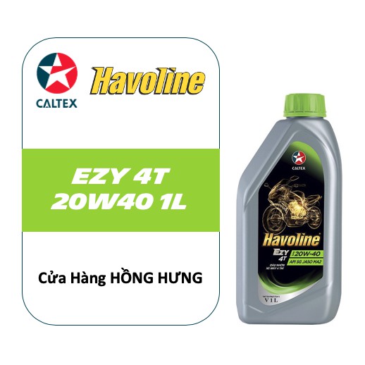 Dầu nhớt xe số Caltex Havoline EZY 4T SAE 20W40  1 lít