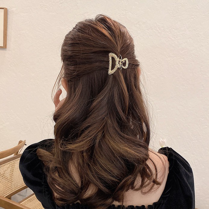 Kẹp tóc kim loại nhỏ đơn giản thời trang