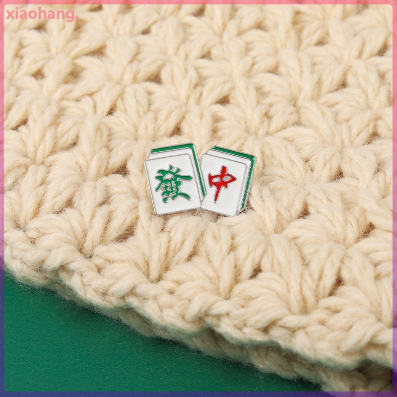 Huy Hiệu Cài Áo Hình Mạt Chược Thời Trang