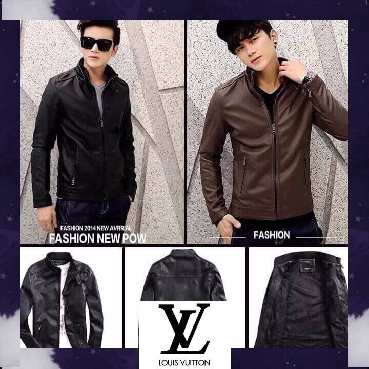 Áo Da Nam Thời Trang Cao Cấp Không Bong Tróc Nổ áo da nam thật hà nội