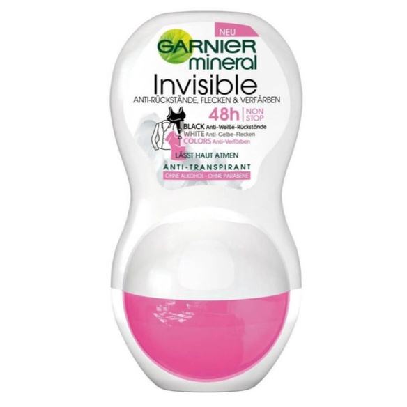 Lăn khử mùi Garnier Mineral 48h sáng da ngừa thâm, ngăn mồ hôi, 50ml - Hàng Đức chính hãng