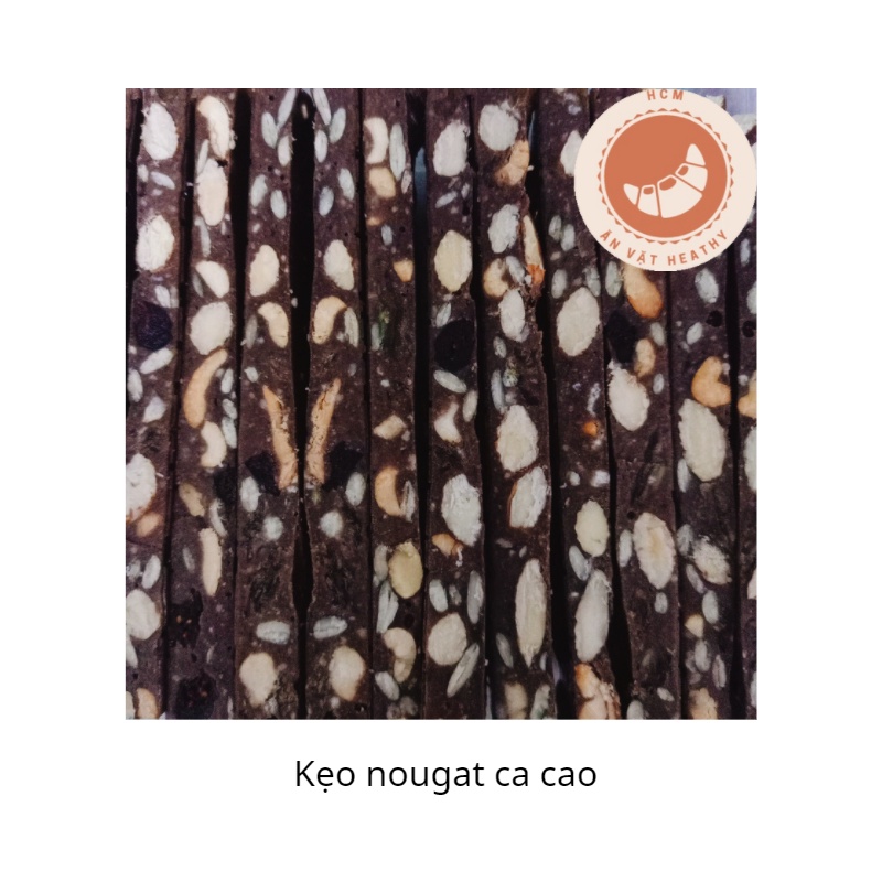 Kẹo hạnh phúc nougat mềm dẻo thơm ngon ít ngọt đồ ăn vặt healthy 500gr