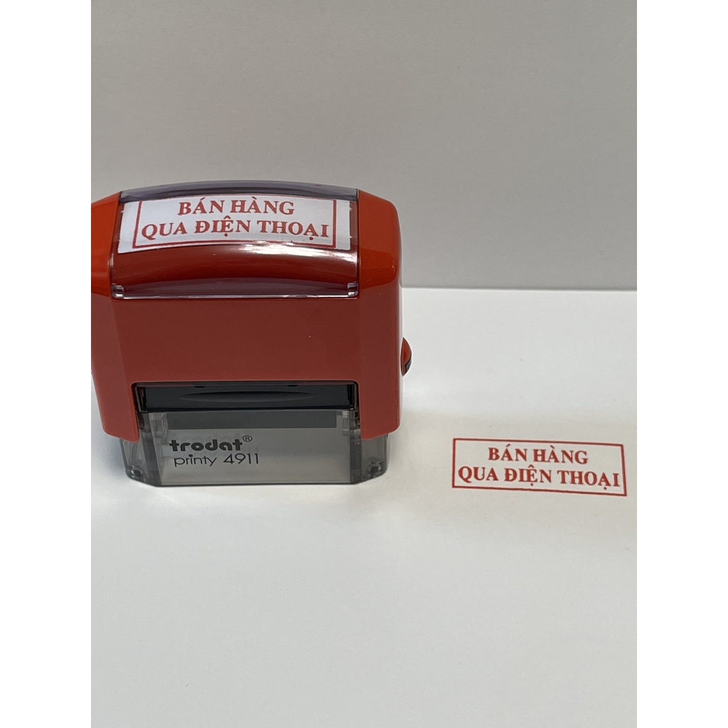 Con Dấu Bán Hàng Qua Điện Thoại TRODAT printy 4911 Liền Mực Chắc Chắn Tiện Dụng