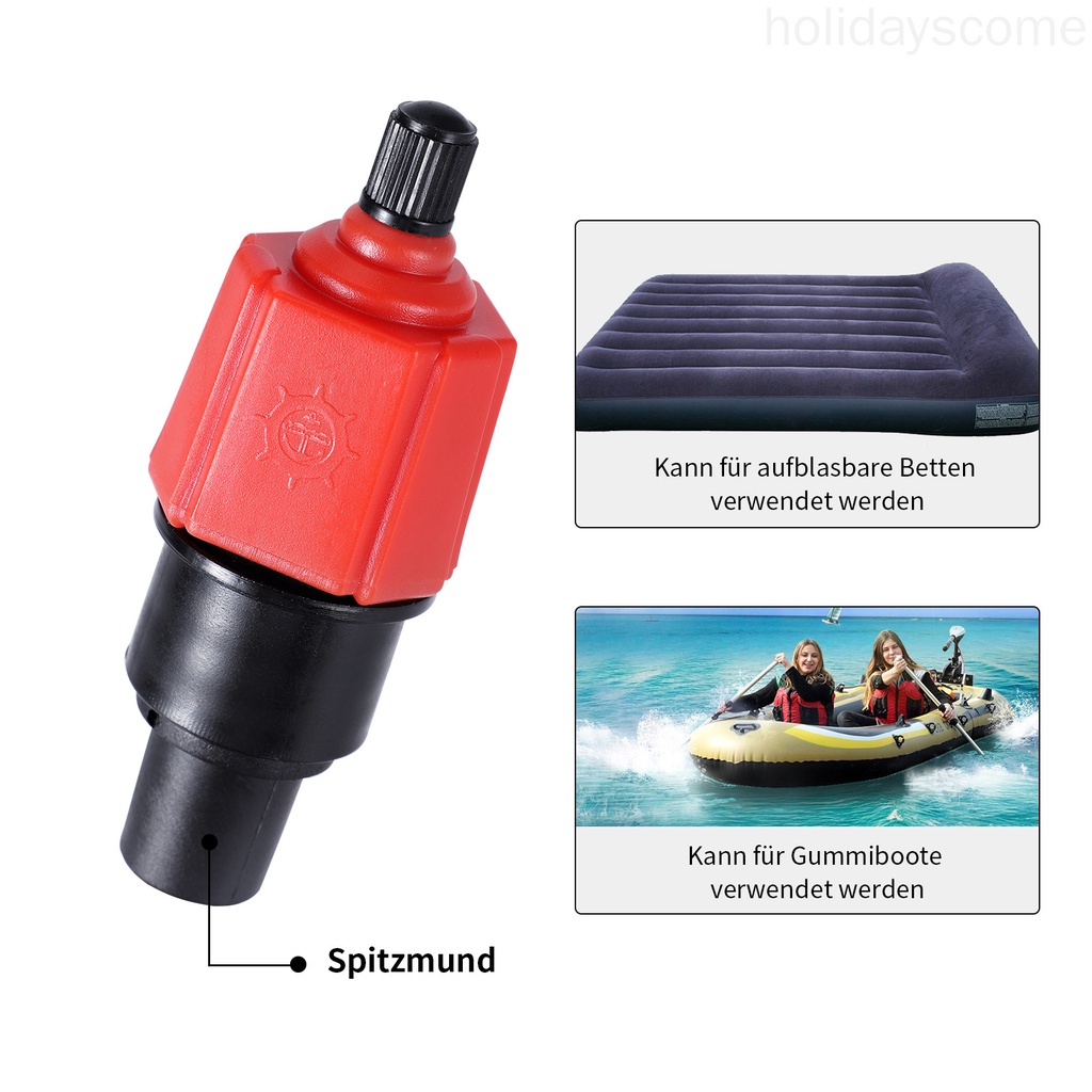 Đầu Chuyển Đổi Van Bơm Hơi 4 Vòi Cho Thuyền Kayak