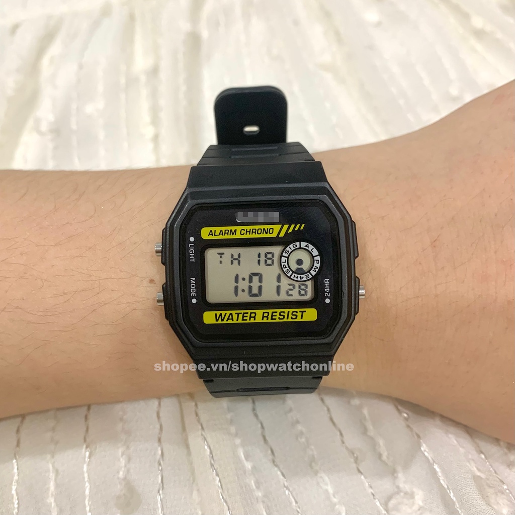 Đồng Hồ Điện Tử Unisex WR 94WA 9DG Dây Nhựa Chống Nước | BigBuy360 - bigbuy360.vn