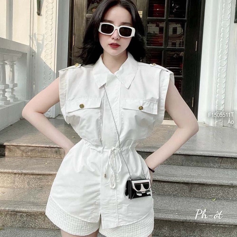 Áo khoác jean tay dài lưng phối chữ đen cá tính VIENS STORE
