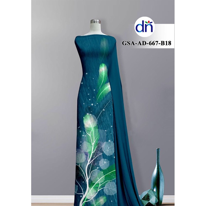 Vải áo dài 3D