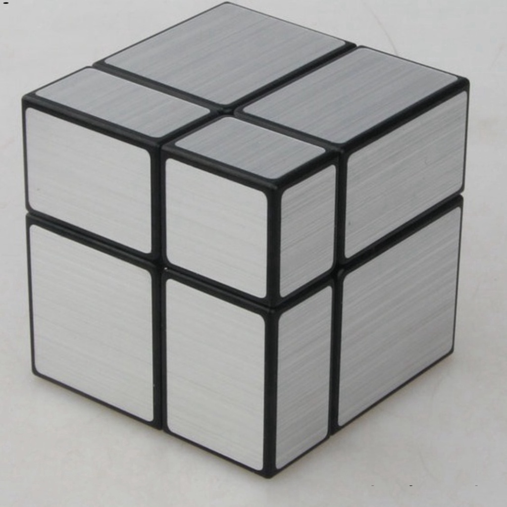 Rubik Biến Thể Tráng Gương Bạc Gold 2x2 Mirror Cube QiYi QYG Khối Lập Phương Rubik