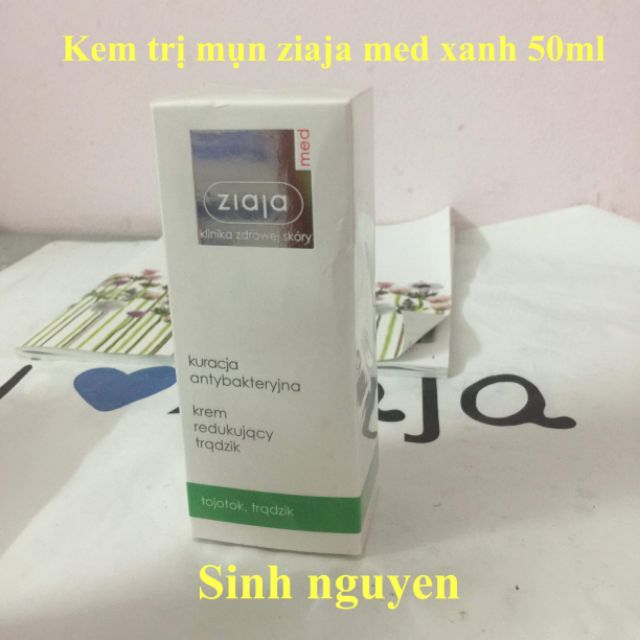 Kem Ngừa Mụn Ziaja Med Xanh Balan 50ml