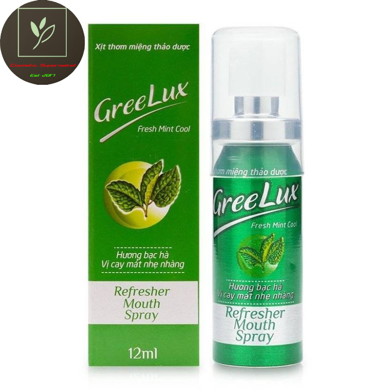 Xịt thơm miệng ngăn ngừa vi khuẩn GreeLux 12ml