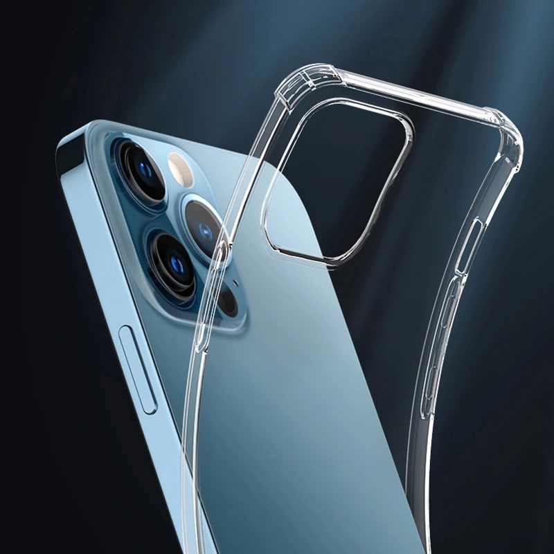 Ốp điện thoại trong suốt chống sốc thời trang cho iPhone 13 12 Mini 11 Pro X Xs Max 7 8 6 6s Plus Xr 5 5s SE 2020 SE2
