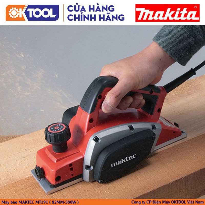 Máy bào gỗ Maktec MT191 chuyên dụng, chất liệu cao cấp, rắn chắc chịu được va đập bảo hành 6 tháng