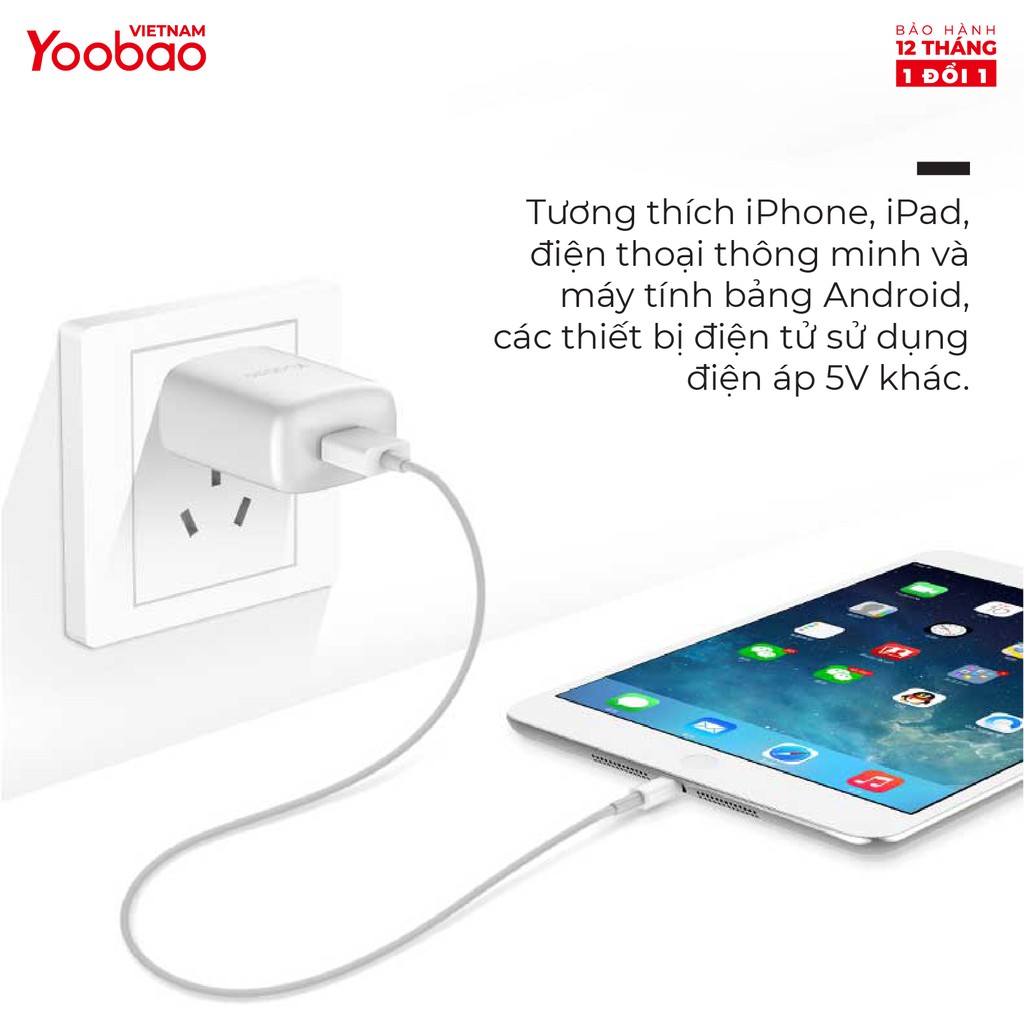 Củ sạc YOOBAO Y721 - Hàng chính hãng