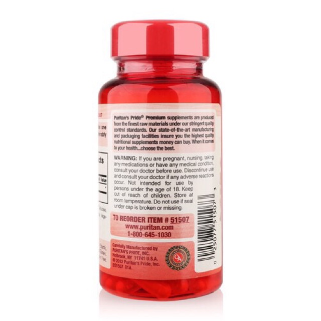 Viên uống hỗ trợ giảm cân Raspberry Ketones Puritan’s Pride