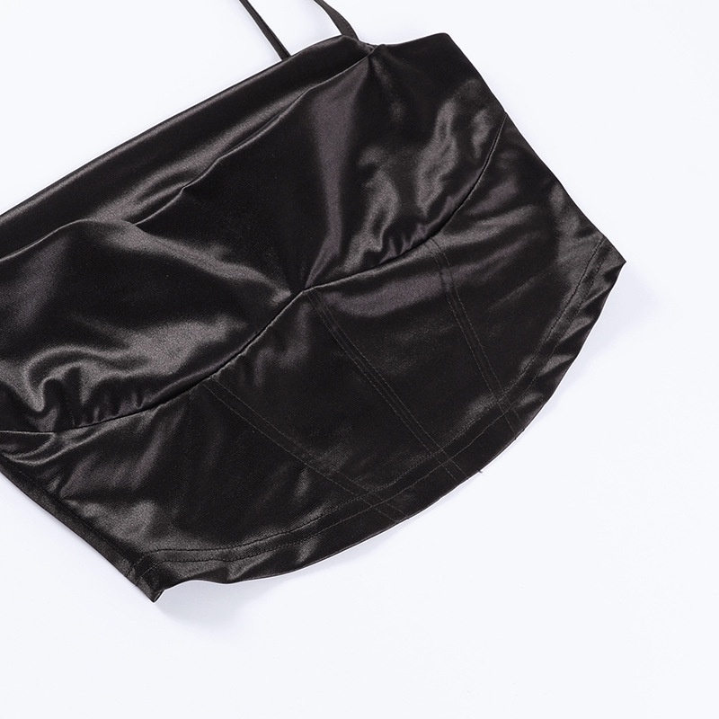 Áo Tank Top Trễ Vai Màu Trơn Thiết Kế Sành Điệu Cho Nữ