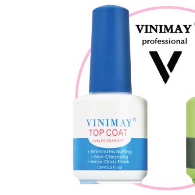 Cặp sơn base và Sơn Top gel Vinimay hàng chuẩn giá rẻ siêu bền