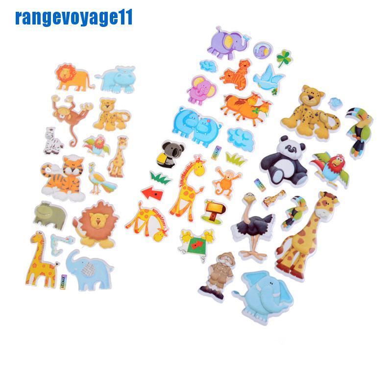 Miếng Dán Trang Trí Hình Động Vật 3d Xinh Xắn