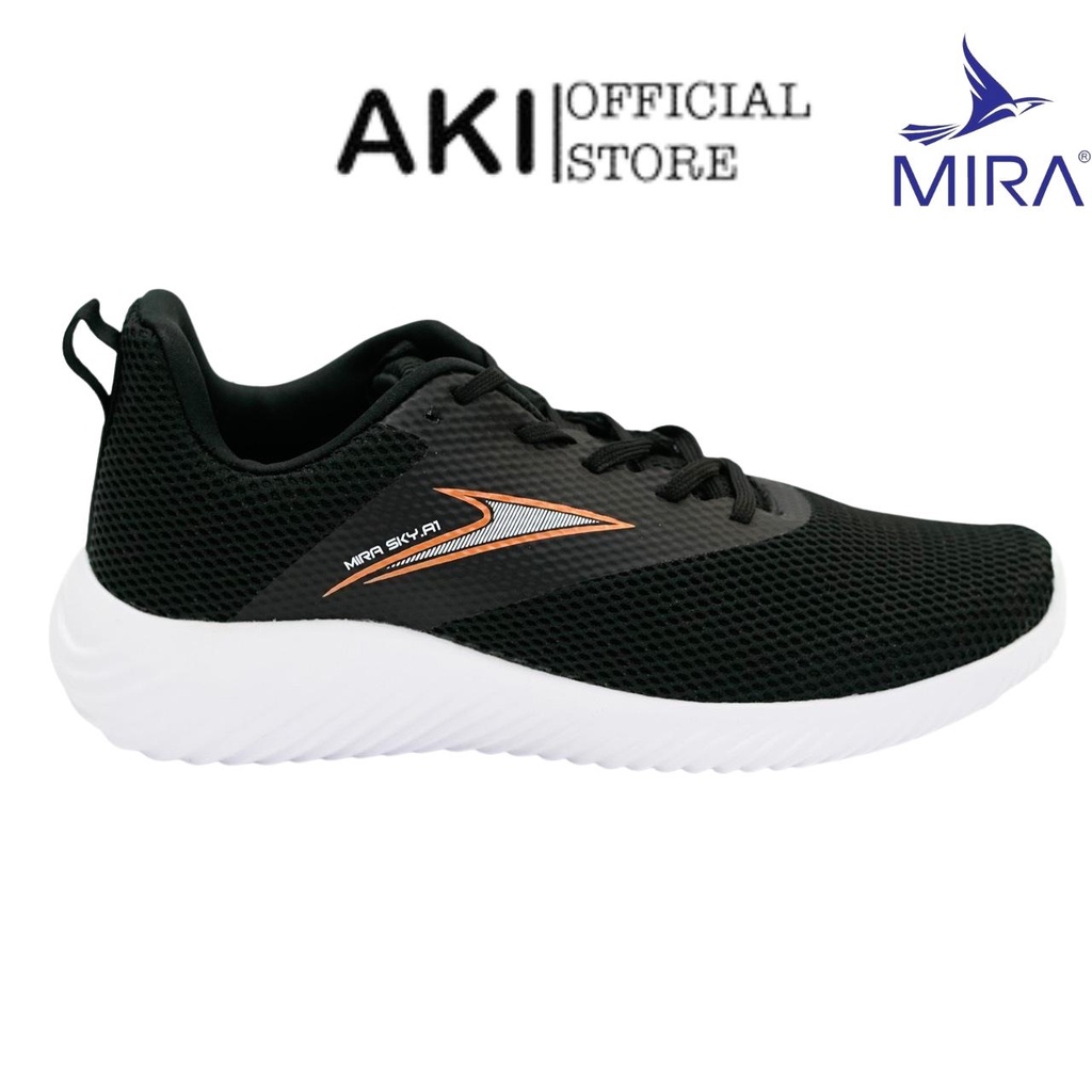 Giày Sneaker nam nữ Mira Sky A1 Đen thể thao chính hãng, giày chạy bộ, gym unisex basic hot trend đẹp cao cấp - MS002