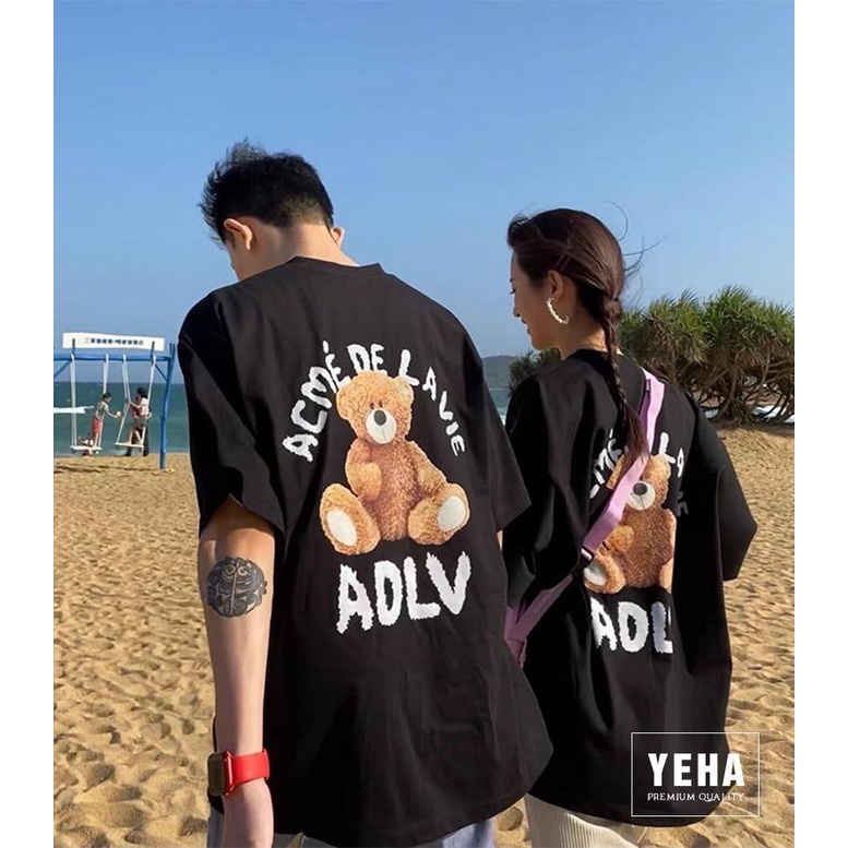Áo Thun unisex form rộng Gau ADLV phong cách trẻ trung năng động
