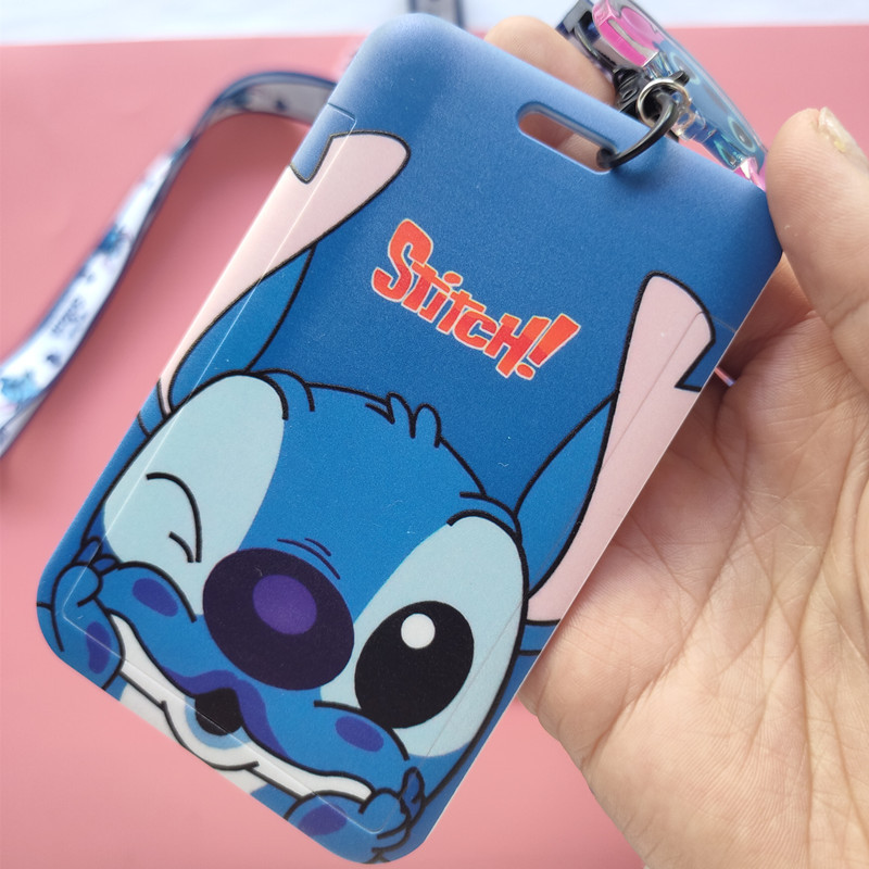 Ví Đựng Thẻ Hình Stitch Disney Lilo & Stitch Ezlink Dễ Thương Kèm Dây Đeo Và Móc Khóa
