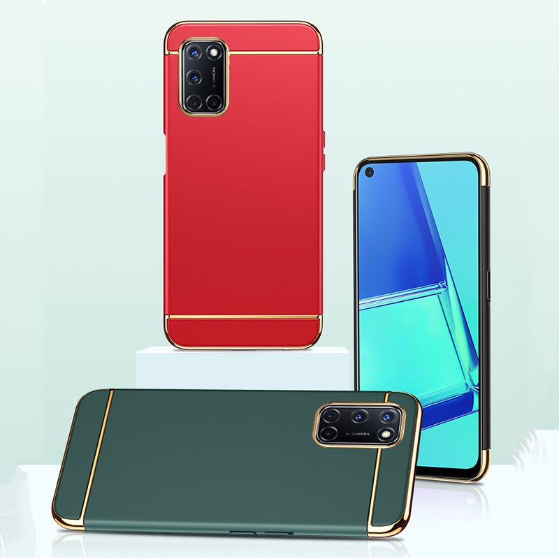 Koosuk Ốp điện thoại PC cứng nhám siêu mỏng 3 trong 1 chống sốc cho OPPO A52 A72 A92 A92S