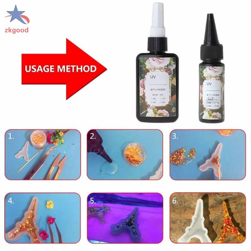 Keo Dán Nhựa Resin Uv Dùng Làm Trang Sức Diy