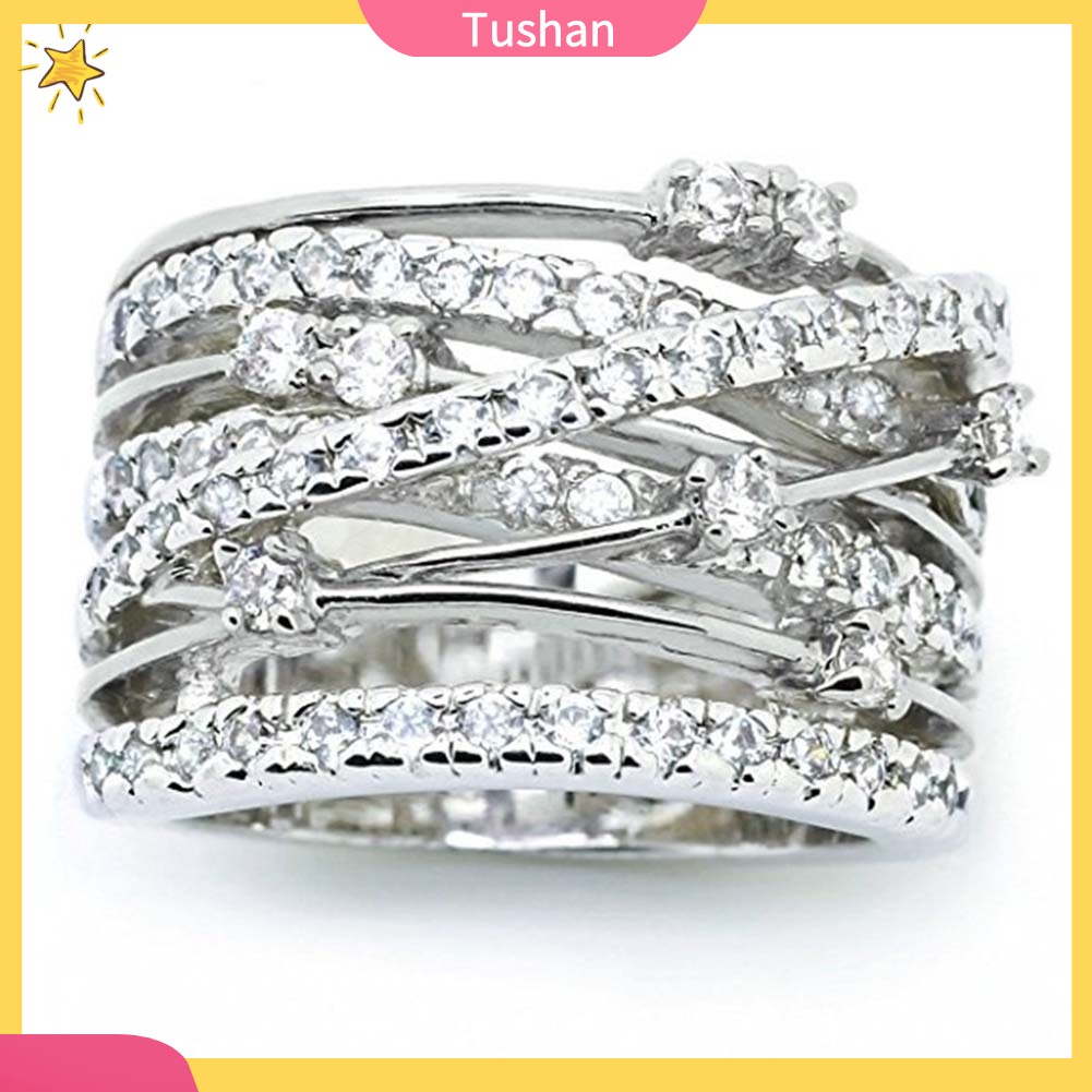 Nhẫn Đính Đá Sang Trọng Cho Nữ