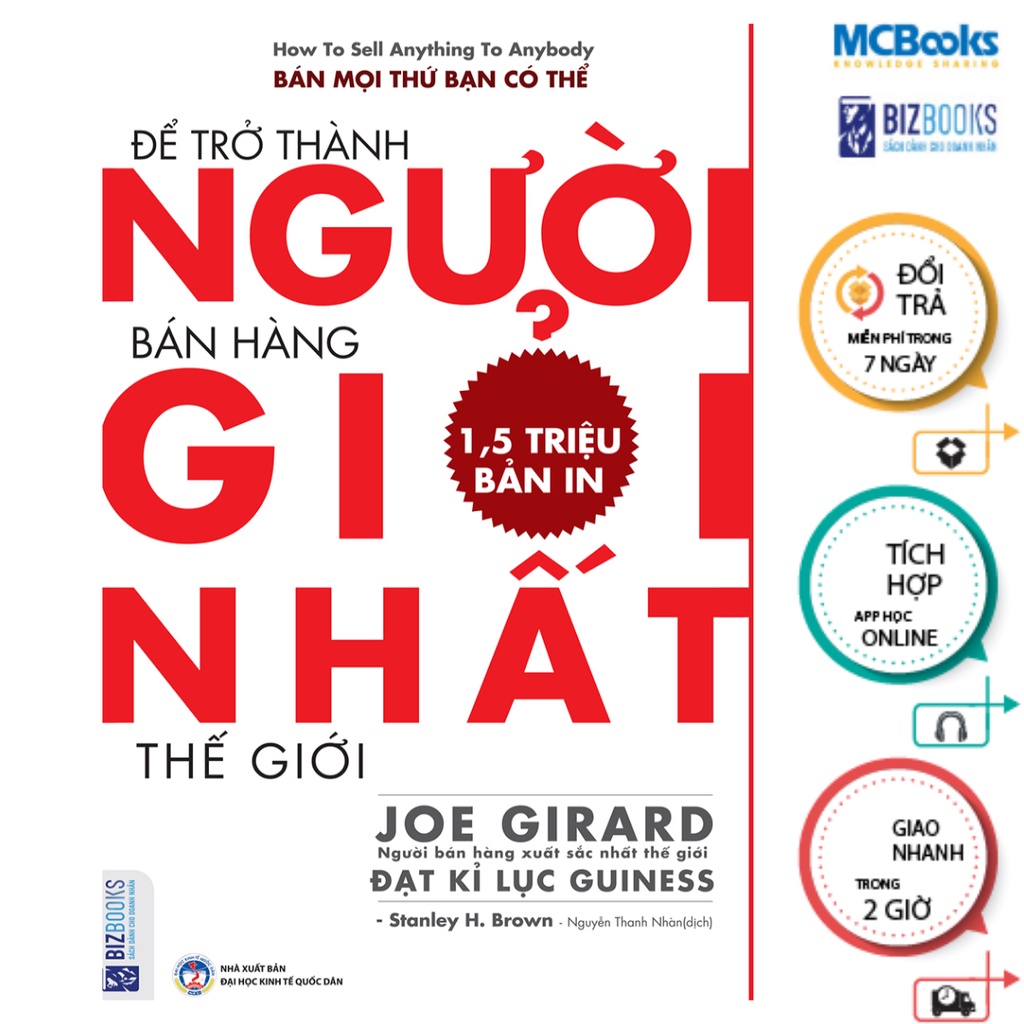 Sách - Để Trở Thành Người Bán Hàng Giỏi Nhất Thế Giới Mcbooks