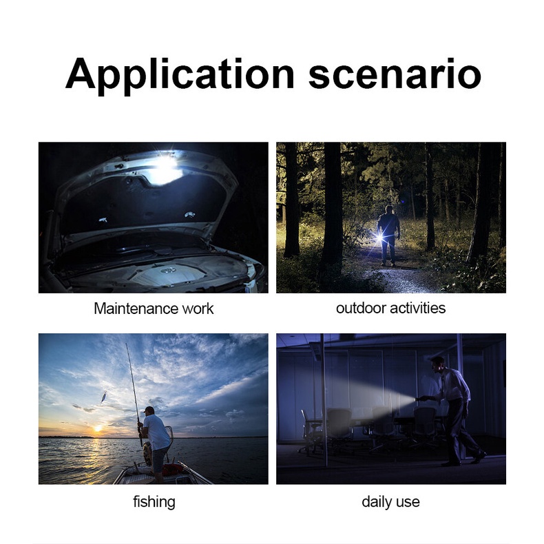 Đèn pin siêu sáng SUPERFIRE C8-H bằng hợp kim nhôm đa dụng