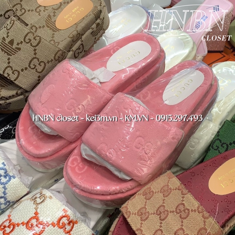 Dép độn đế GG lông fullbox