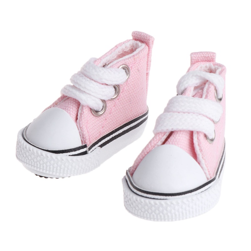 Giày Thể Thao Vải Bạt Denim Mini 5cm Thời Trang Mùa Hè Cho Búp Bê