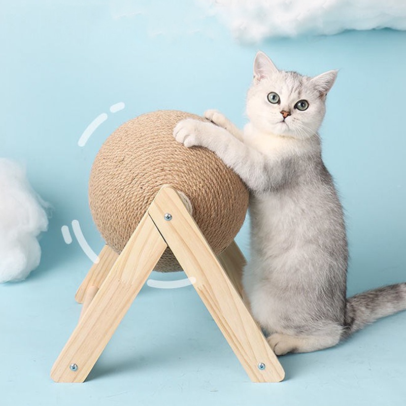 Đồ Chơi Bóng Dây Thừng Mài Móng Chống Mài Mòn Đồ Chơi Cho Mèo