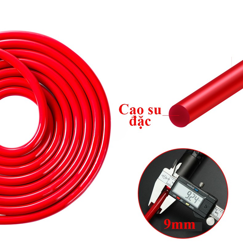 Dây nhảy, dây nhảy Angtop nặng 460g, đường kính 9mm, phù hợp nhảy thể lực, đốt mỡ, gym, boxing...