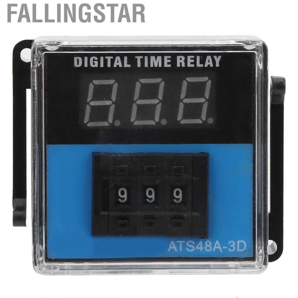 Fallingstar Time Relay  Digital Display Cycle Delay Switch Controller Timing Module ATS48A‑3D Timer 220V