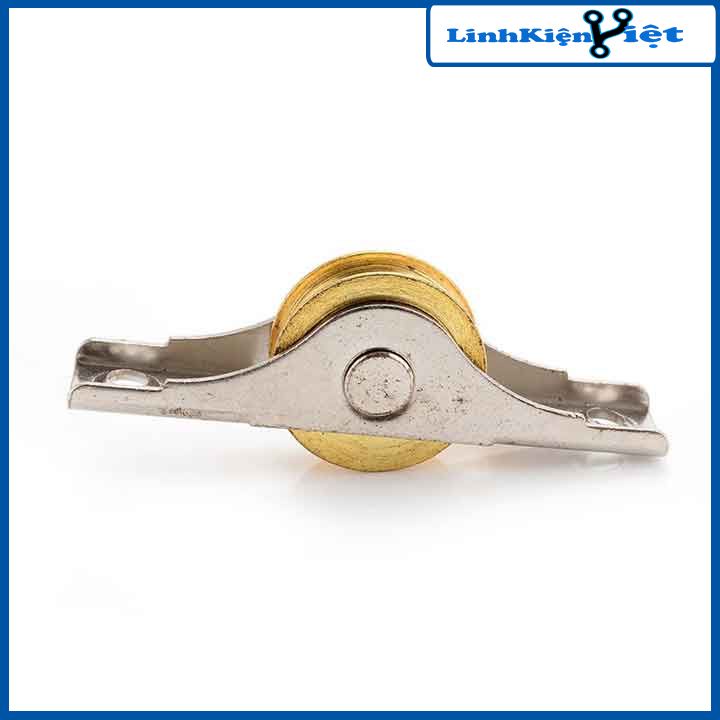 Bánh xe ròng rọc, con lăn trượt cửa tủ, cửa lùa bằng đồng nguyên chất 39mm/53mm/63mm
