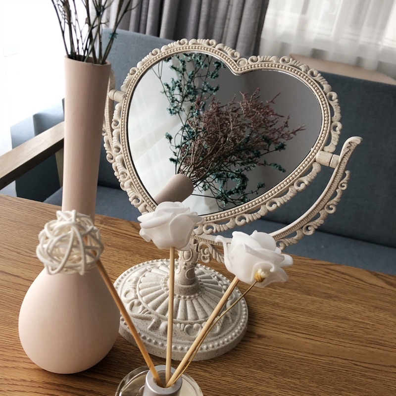 Gương Để Bàn trang điểm công chúa Vintage cổ điển châu âu decor