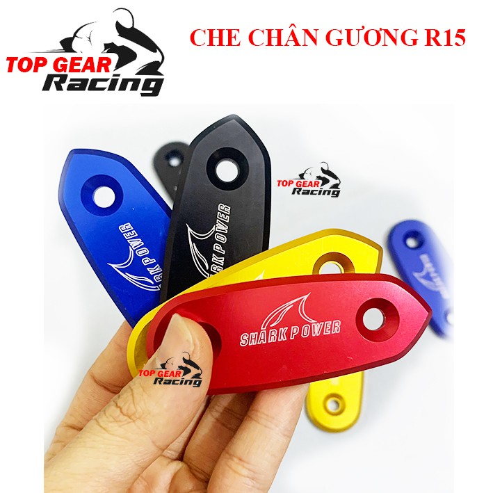 1 Đôi Che Chân Gương R15v3 Có Ốc Bắt Titan Gr5 SharkPower &lt;TOPGEAR&gt;