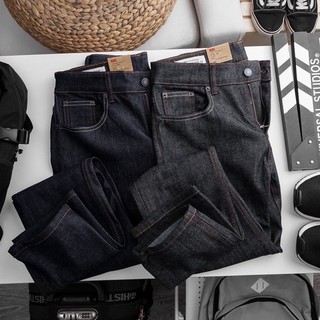 Quần jeans nam ống suông co dãn 2 màu ,quần bò nam thu đông từ n4mstore