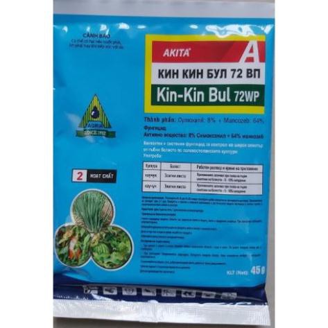 kin kin bul 72WP - Chế Phẩm Trừ Nấm Bệnh Cây gói 45gr (Macozeb +Cymoxanil)-fungicide