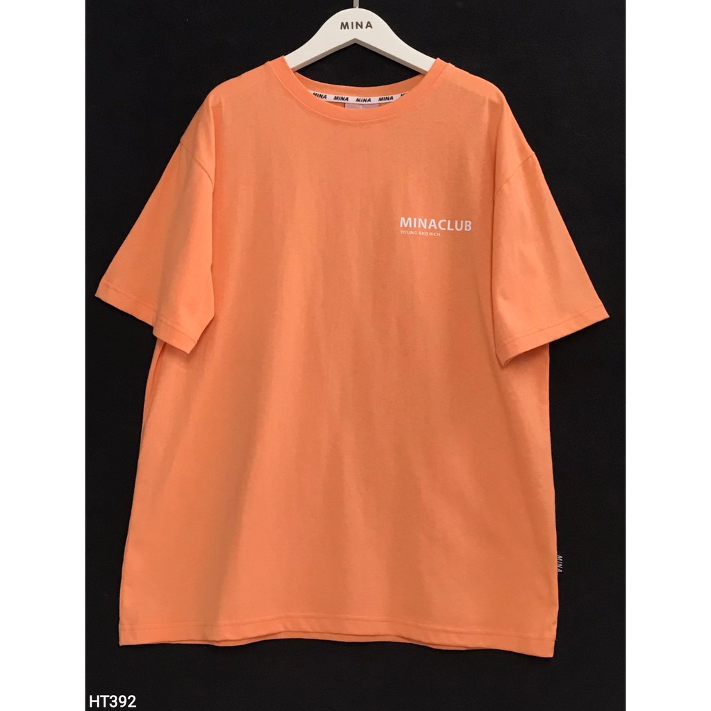 Áo thun/phông cộc tay unisex Mina studio HT392 chất liệu cotton thấm hút mồ hô | BigBuy360 - bigbuy360.vn