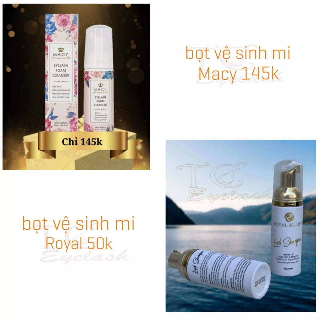 Bọt Vệ sinh mi cao cấp Macy - thơm nhẹ, dịu mắt, bọt mịn