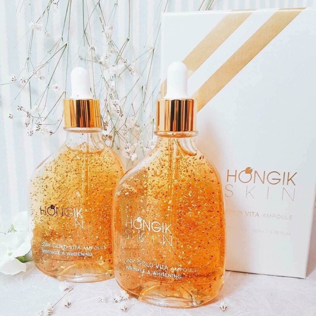 Tinh Chất Vàng Non HONGIK SKIN 24K Gold Vita Ampoule Wrinkle