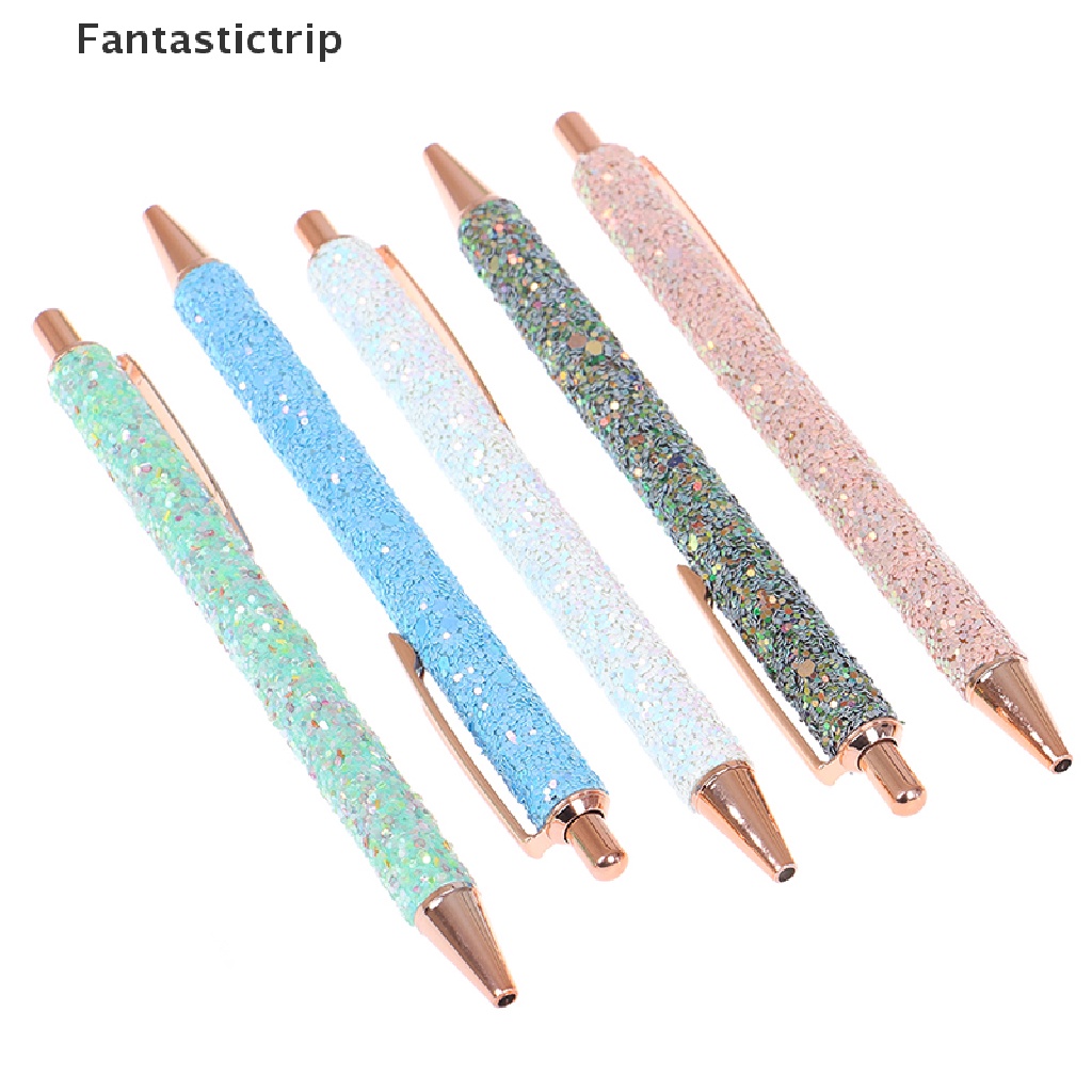 Bút Bi Mực Đen Ngòi 0.5mm Lấp Lánh