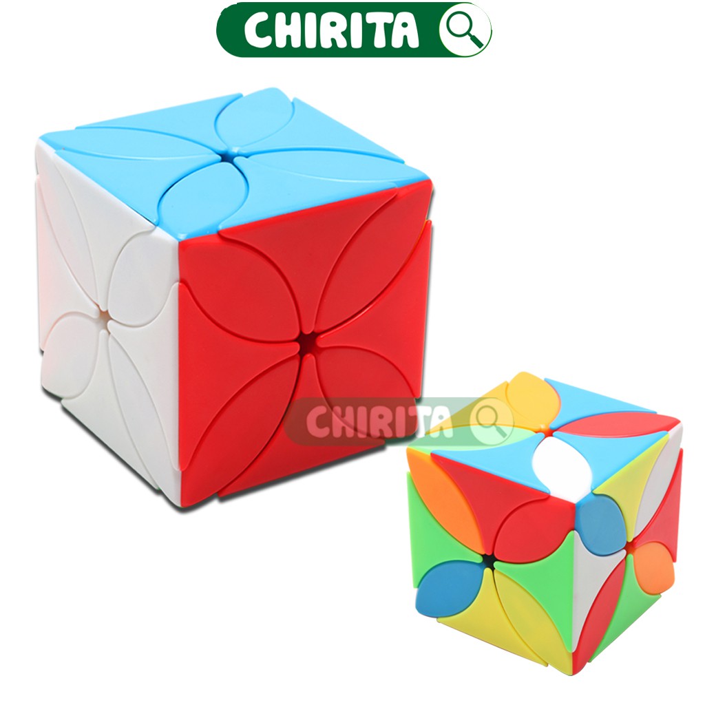 Rubik Biến Thể 6 Mặt CỎ 4 LÁ Xoay Trơn Mượt Giá Rẻ - Đồ Chơi Trẻ Em CHIRITA (Shop có rubik 3x3)