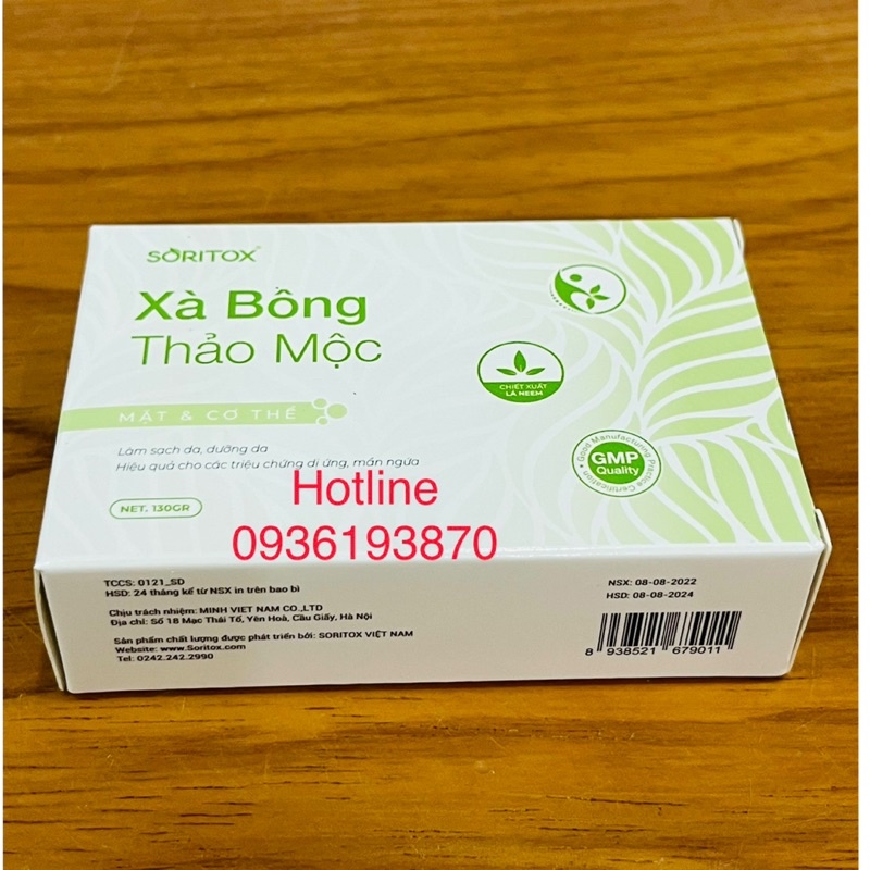 ✅ Soritox Soap 130GR 👍 [CHÍNH HÃNG] ❤️ Xà bông thảo mộc Soritox chăm sóc da mờ thâm sạch mụn sáng da làm đẹp da