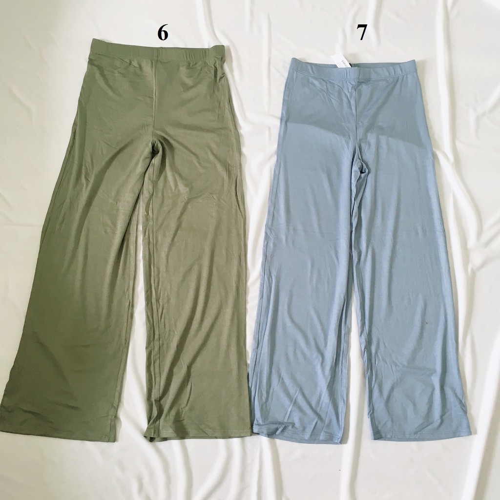 Quần ống loe, ống suông lưng cao thun mềm co giãn tốt xuất khẩu | BigBuy360 - bigbuy360.vn