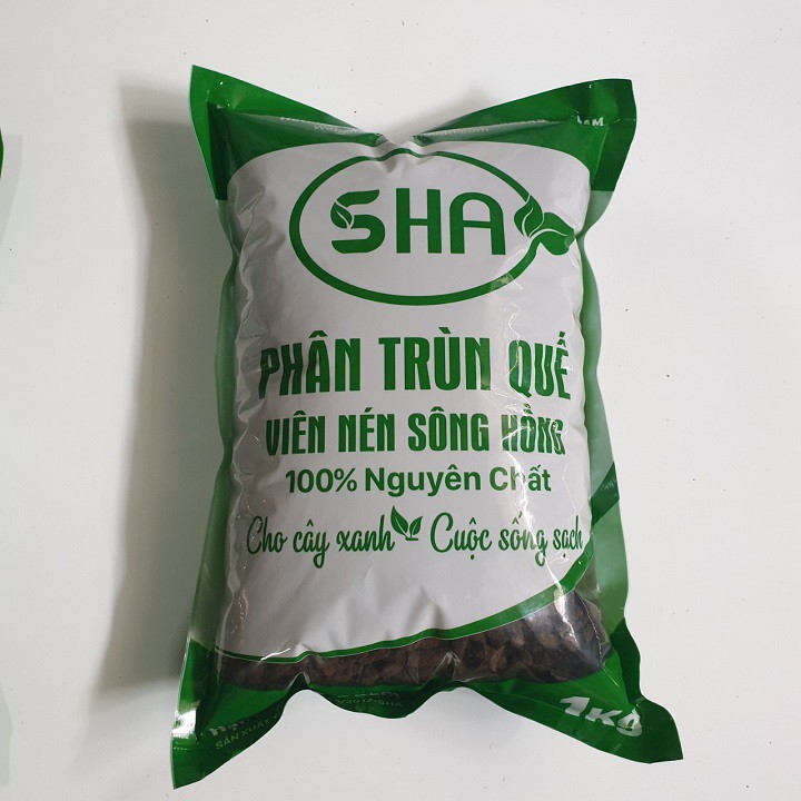 5 Gói Phân Trùn Quế Viên Nén 1kg