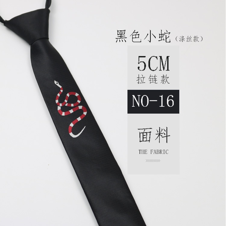 Cà Vạt 5CM Họa Tiết Sọc Đen Xám Phong Cách Nhật Bản Cho Nam Nữ